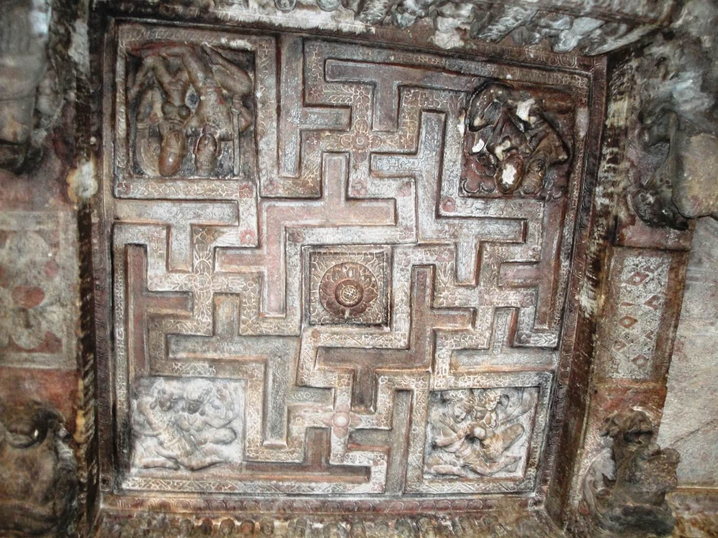 Badami Cave 2 Paintings