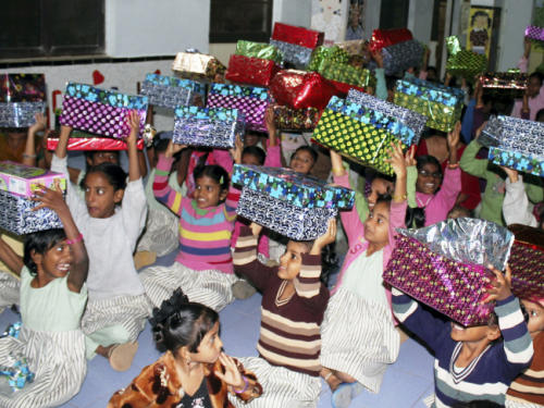 Christmas with the little ones in the orphanage