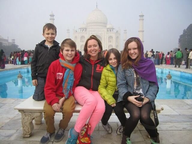 Taj Mahal Visiting with Kids
