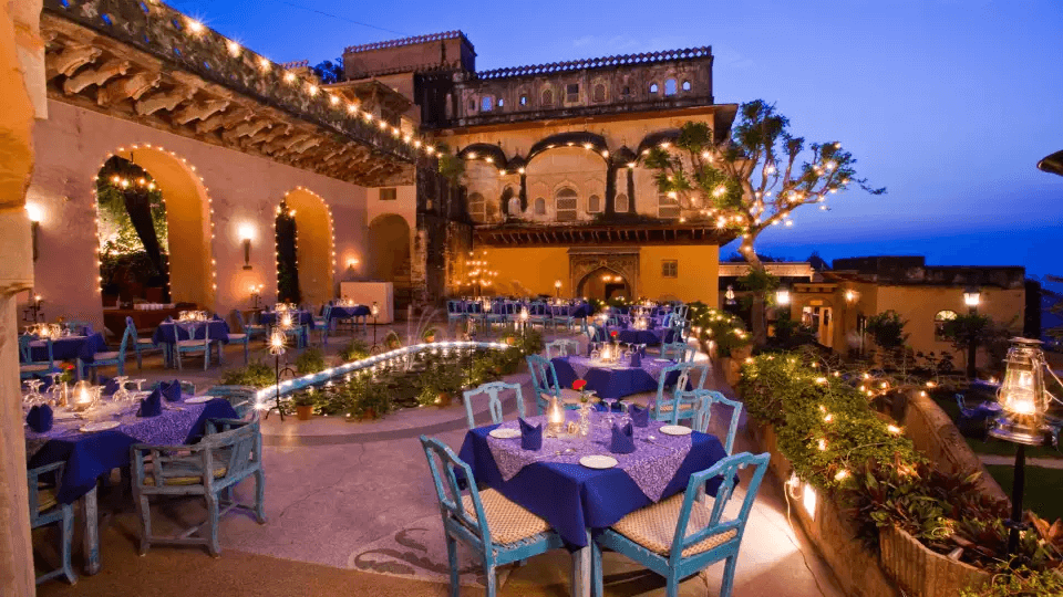 Neemrana Fort Palace Dining