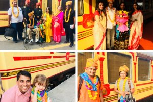 Our Guests of Palace on Wheels Train
