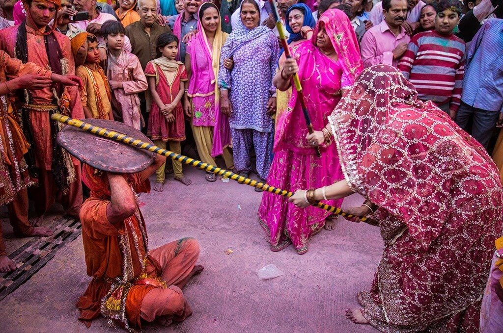 Lathmar Holi at Barsana Mathura