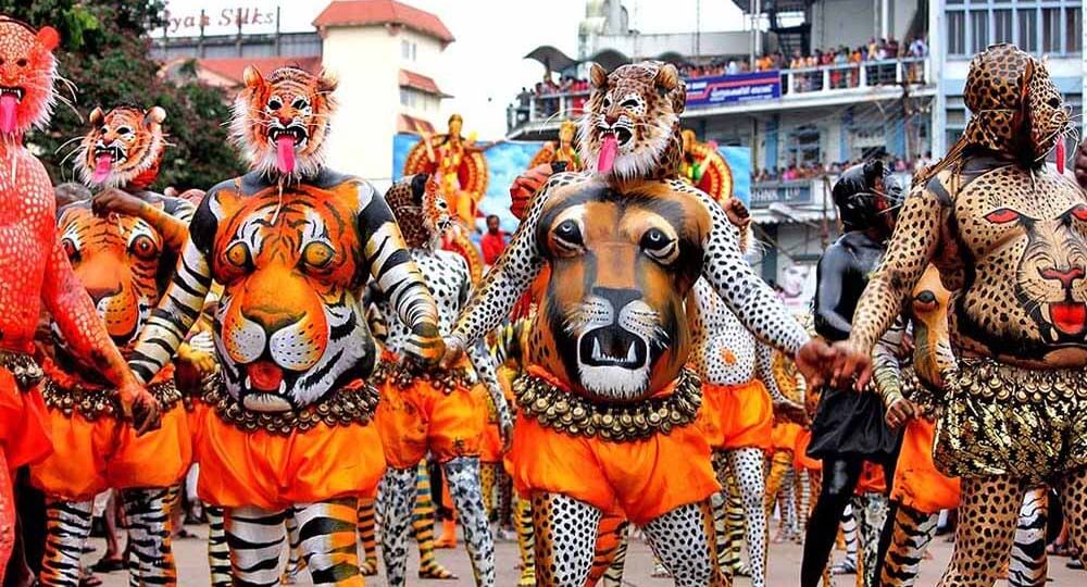 Pulikali Dance at Onam Kerala