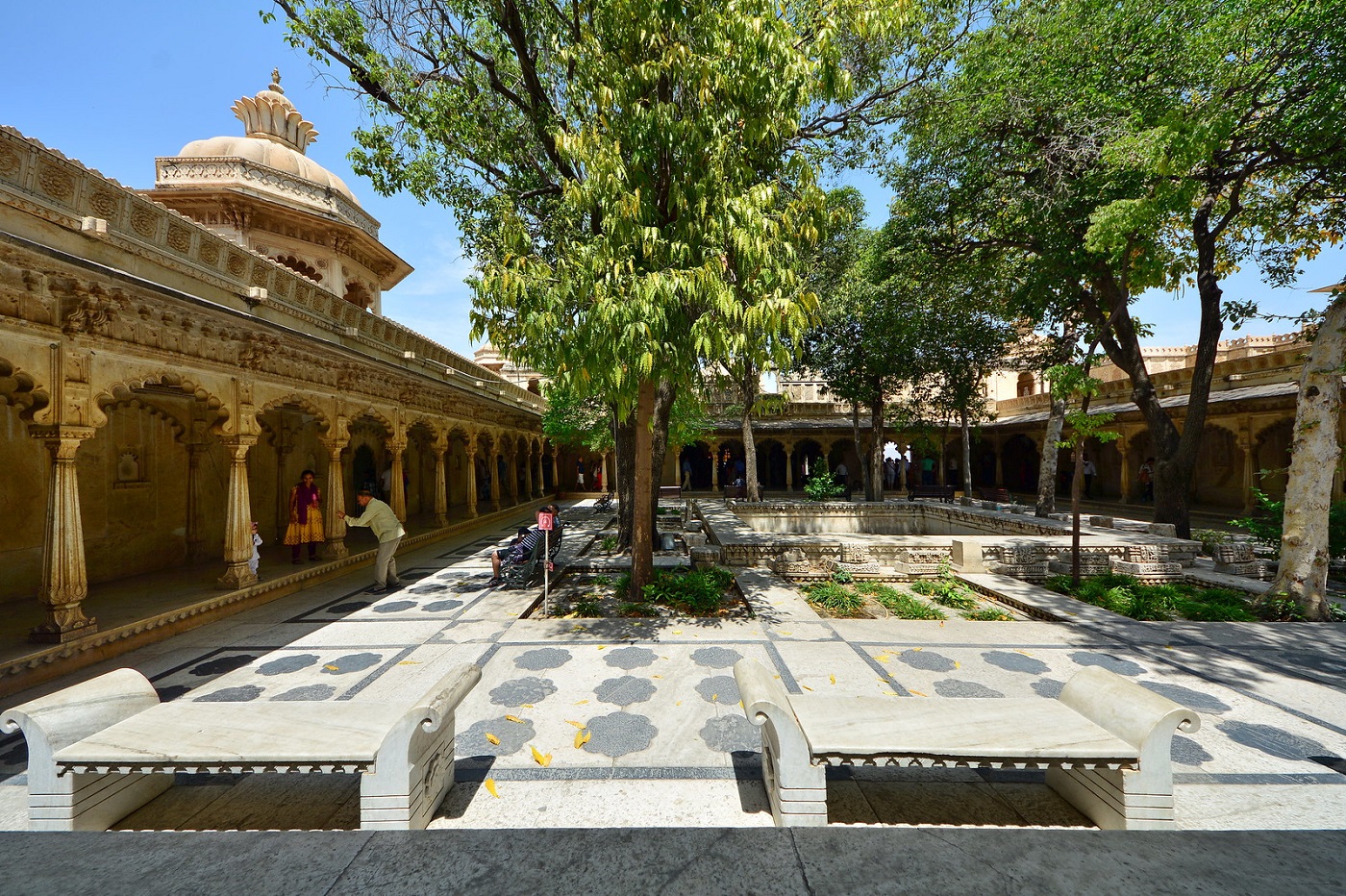Amar Vilas at City Palace Udaipur
