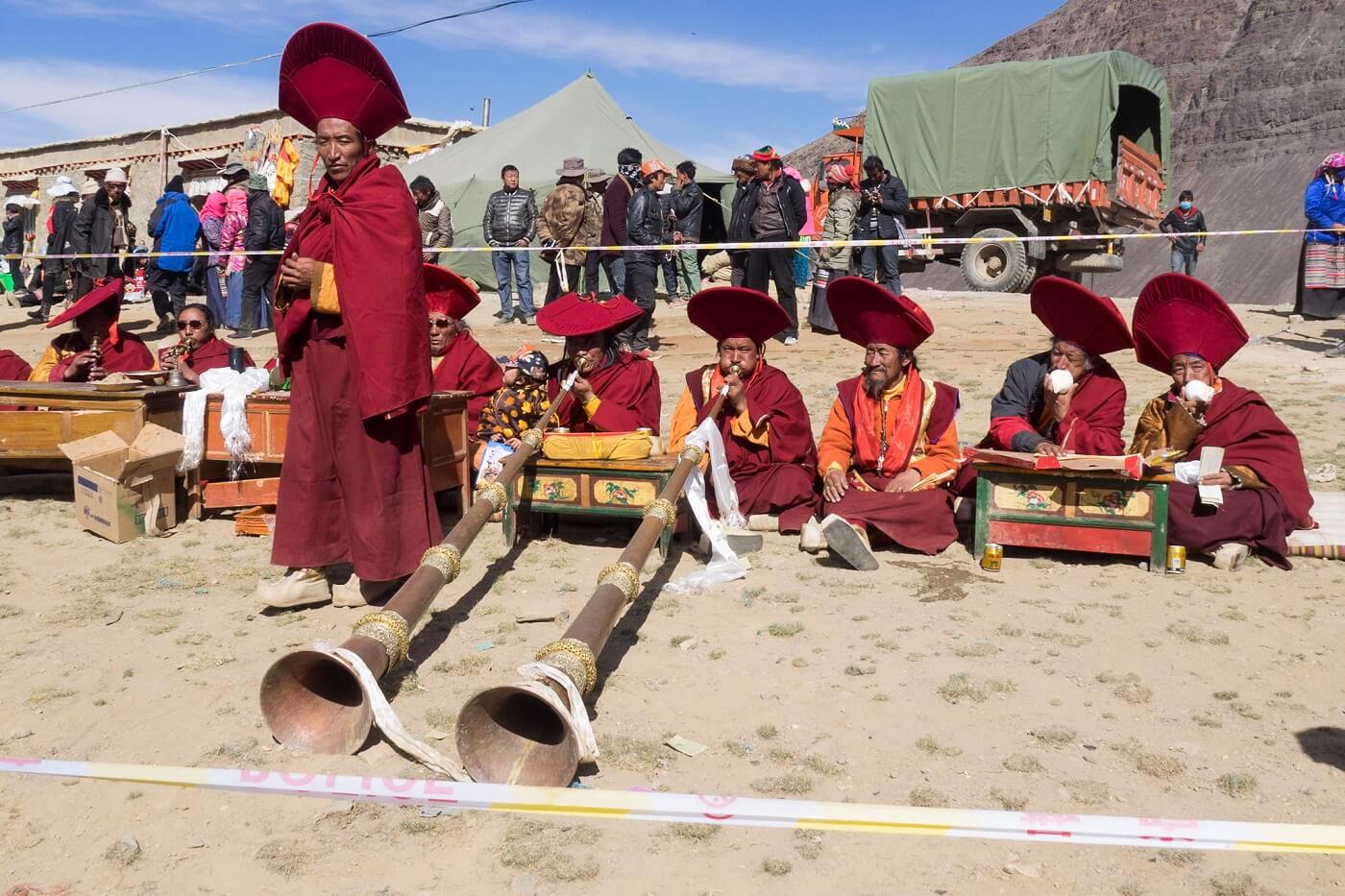 Monk Rituals at Saga Dawa Festival